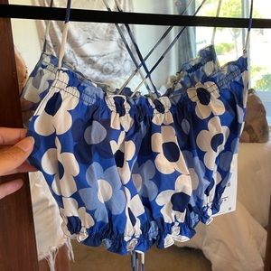 FLORAL BACKLESS ZARA TOP